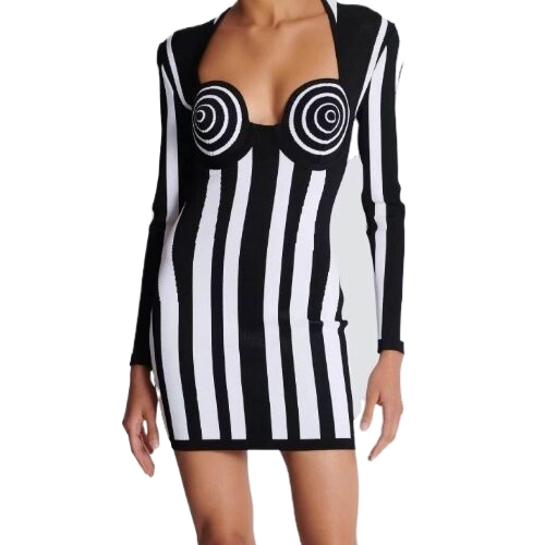 Bustier Sexy Cut Baddie Style Crop Mini Dress