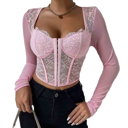 Sultry Lingerie Fashion Crop Top