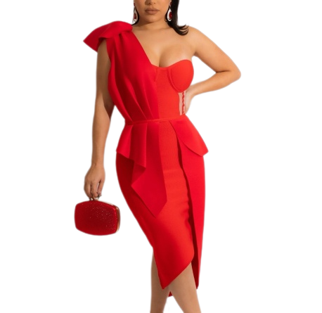 The 2025 new sexy slimming and body-hugging fashion dress and evening gown